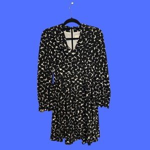 Kate Spade Blot Dot V-Neck Dress | B&W | Size: 2